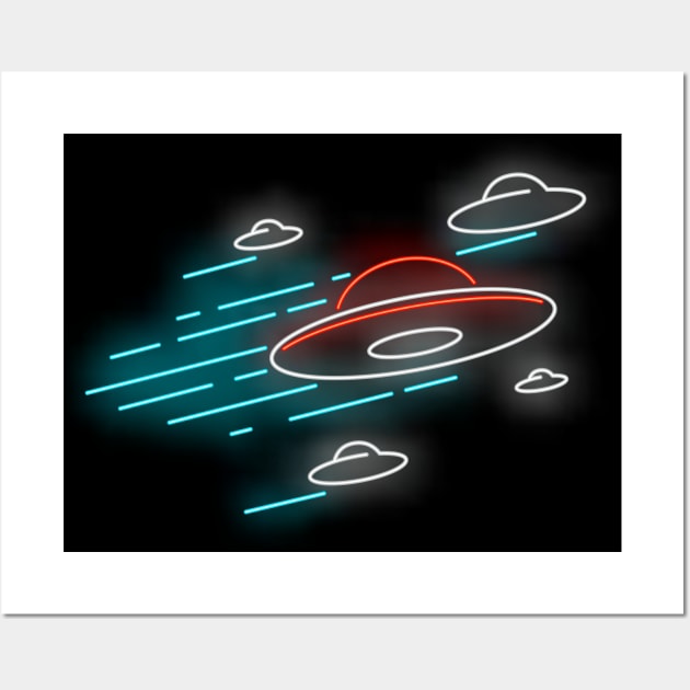 UFO , Alien , Space , UFO lover Wall Art by Utopia Shop